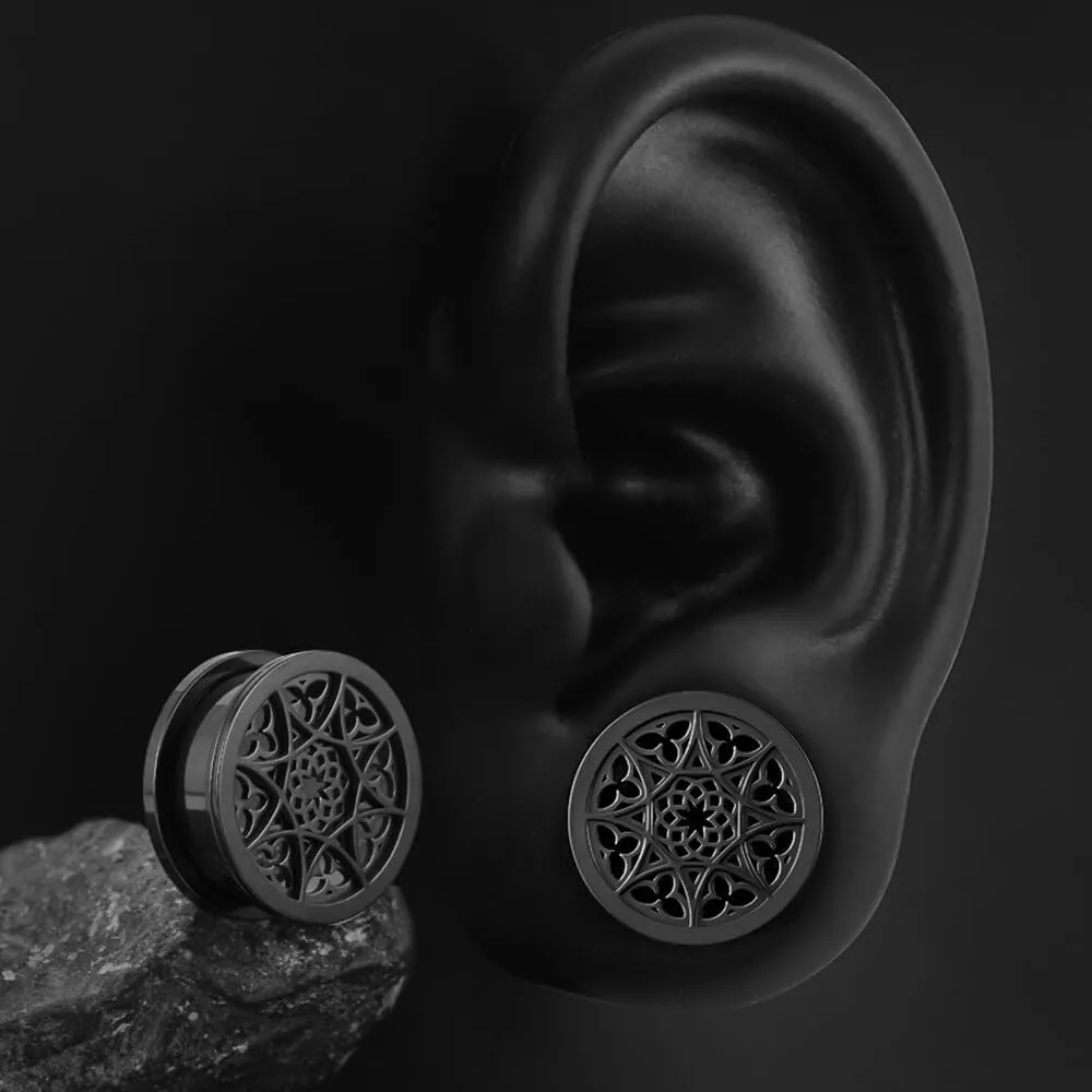 1 Pair New Classic gauges Ear Plugs Tunnels Hypoallergenic 316 Stainless Steel Ear Gauges 8mm-25mm (0G-1") Body Piercing Jewelry