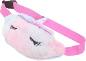 1Pc Cartoon Unicorn Plush Waist Bag for Versatile Crossbody and Waist Bag Comfortable Plush Material present for Birthdays and Holidays Durable and Skin Friendly Design