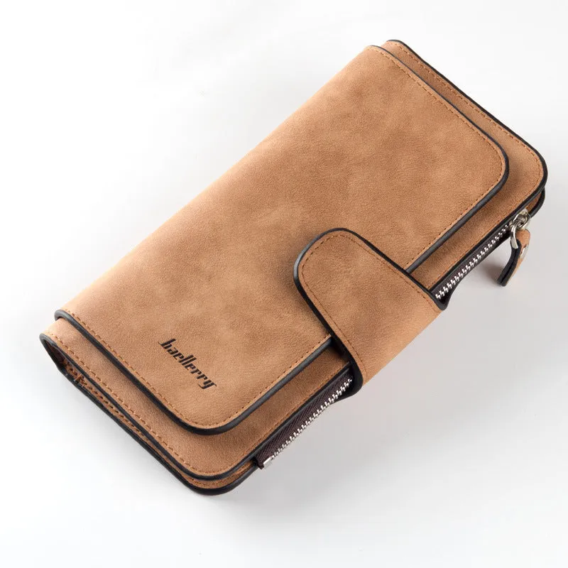 2018 New Brand Leather Women Wallet High Quality Design Hasp Card Bags Long Female Purse 6 Colors Ladies Clutch Wallet