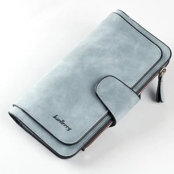 2018 New Brand Leather Women Wallet High Quality Design Hasp Card Bags Long Female Purse 6 Colors Ladies Clutch Wallet