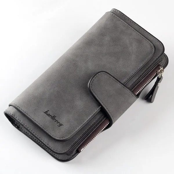 2018 New Brand Leather Women Wallet High Quality Design Hasp Card Bags Long Female Purse 6 Colors Ladies Clutch Wallet