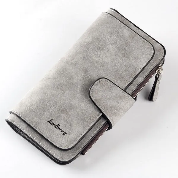 2018 New Brand Leather Women Wallet High Quality Design Hasp Card Bags Long Female Purse 6 Colors Ladies Clutch Wallet