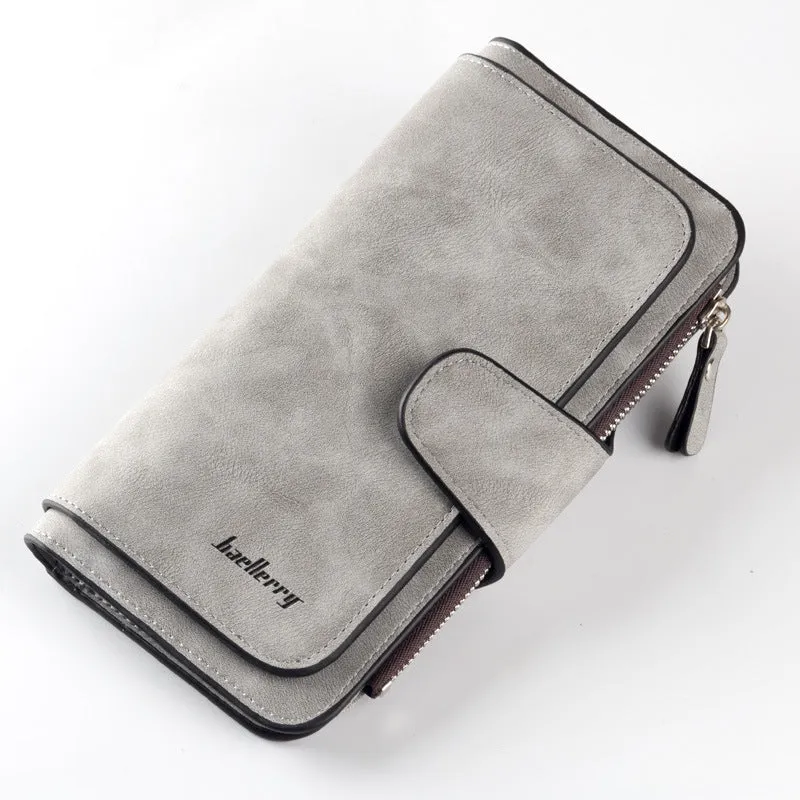 2018 New Brand Leather Women Wallet High Quality Design Hasp Card Bags Long Female Purse 6 Colors Ladies Clutch Wallet