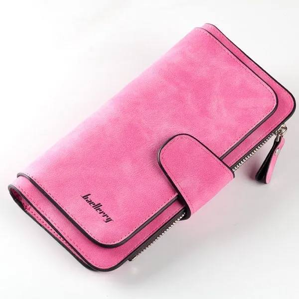 2018 New Brand Leather Women Wallet High Quality Design Hasp Card Bags Long Female Purse 6 Colors Ladies Clutch Wallet