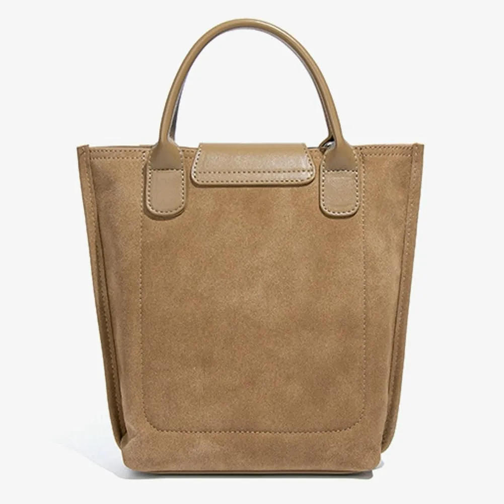 2025 Tote Bag Purse for Women Vintage Bucket Handbag Shoulder Crossbody Bag Frosted Top Handle Handbags Purses Satchels