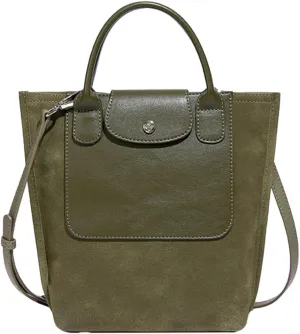 2025 Tote Bag Purse for Women Vintage Bucket Handbag Shoulder Crossbody Bag Frosted Top Handle Handbags Purses Satchels