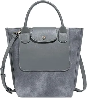 2025 Tote Bag Purse for Women Vintage Bucket Handbag Shoulder Crossbody Bag Frosted Top Handle Handbags Purses Satchels