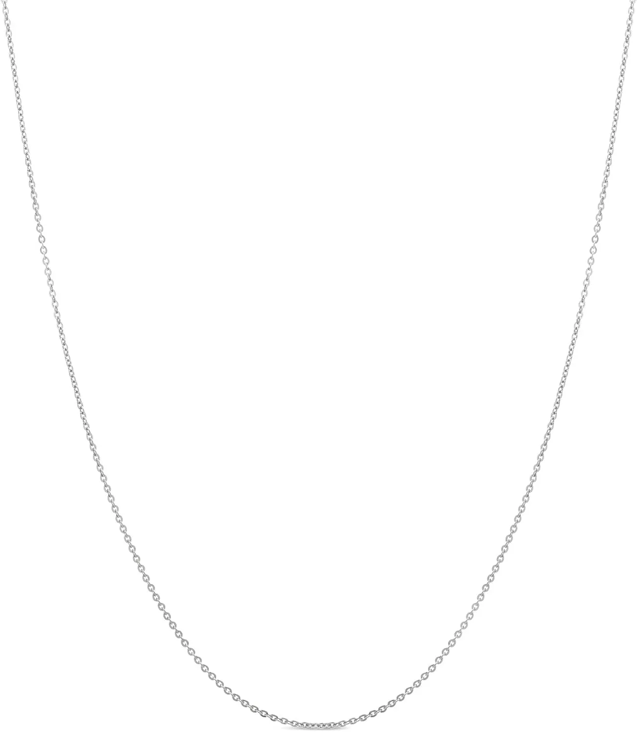 925 Sterling Silver 14-24 Inch Adjustable Chain Necklace for Women Made in Italy
