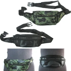 9X Fanny Pack Waist Pouch Adjustable Travel Utility Bag Belt Hip 3 Pocket Sports