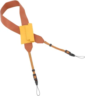 Akozon Camera Strap Comfortable PU Leather Neck Shoulder Strap for Mirrorless Camera Bag
