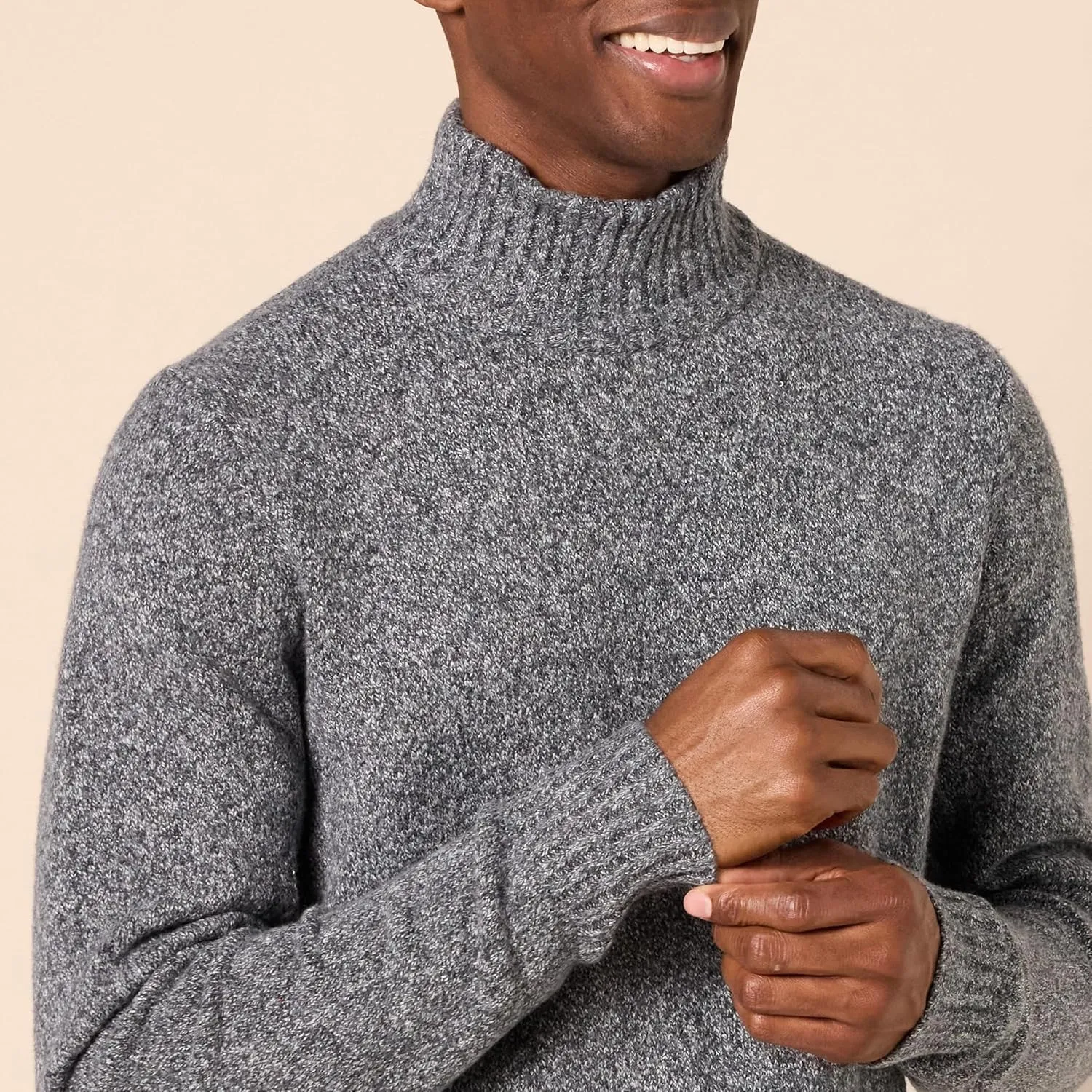 Amazon Essentials Men's Long-Sleeve Soft Touch Turtleneck Sweater