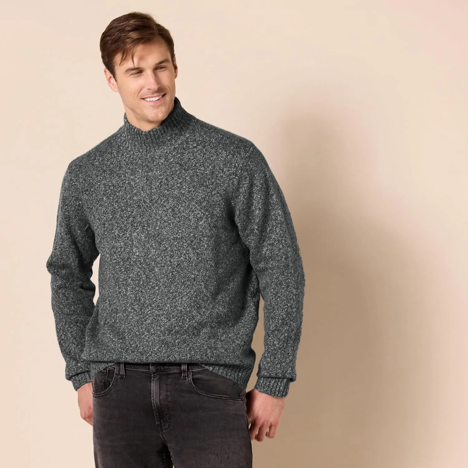 Amazon Essentials Men's Long-Sleeve Soft Touch Turtleneck Sweater