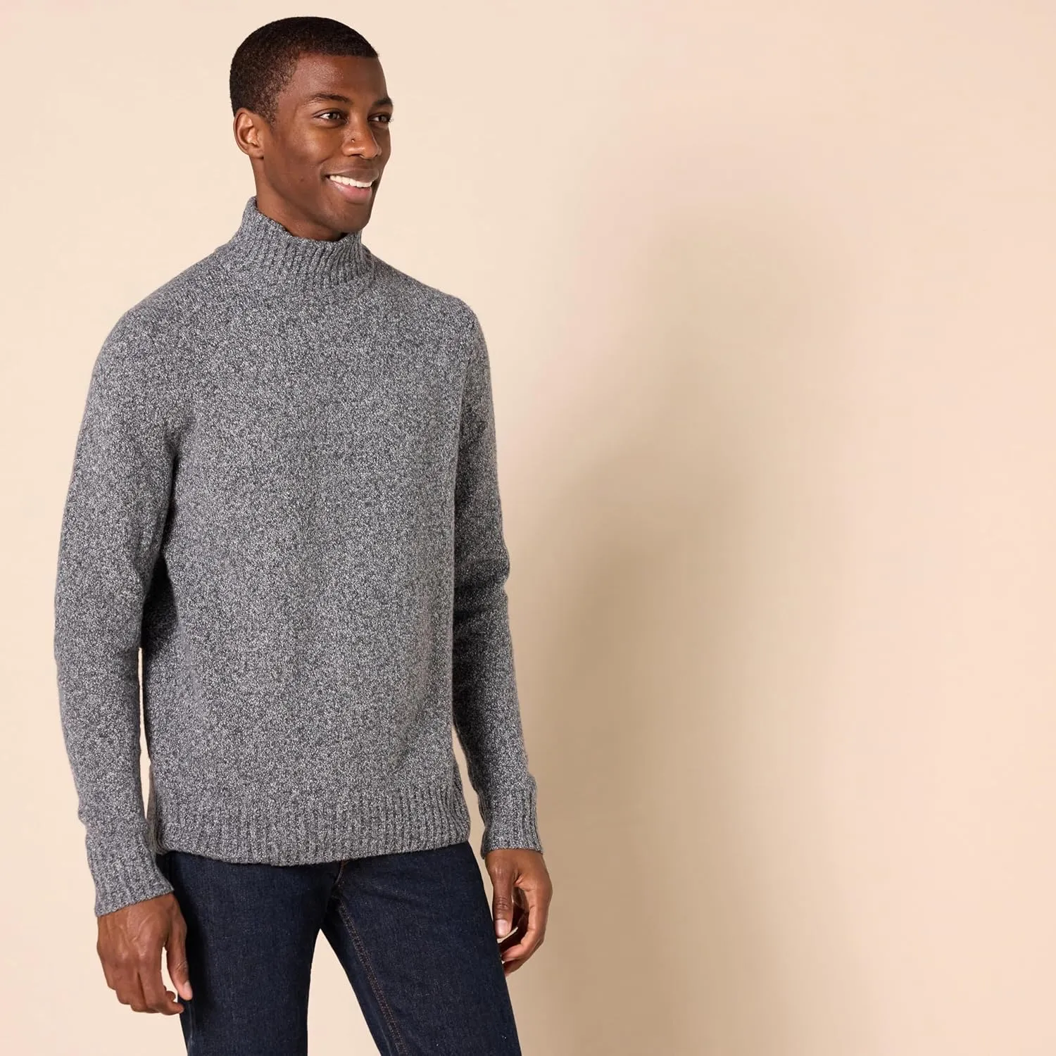 Amazon Essentials Men's Long-Sleeve Soft Touch Turtleneck Sweater