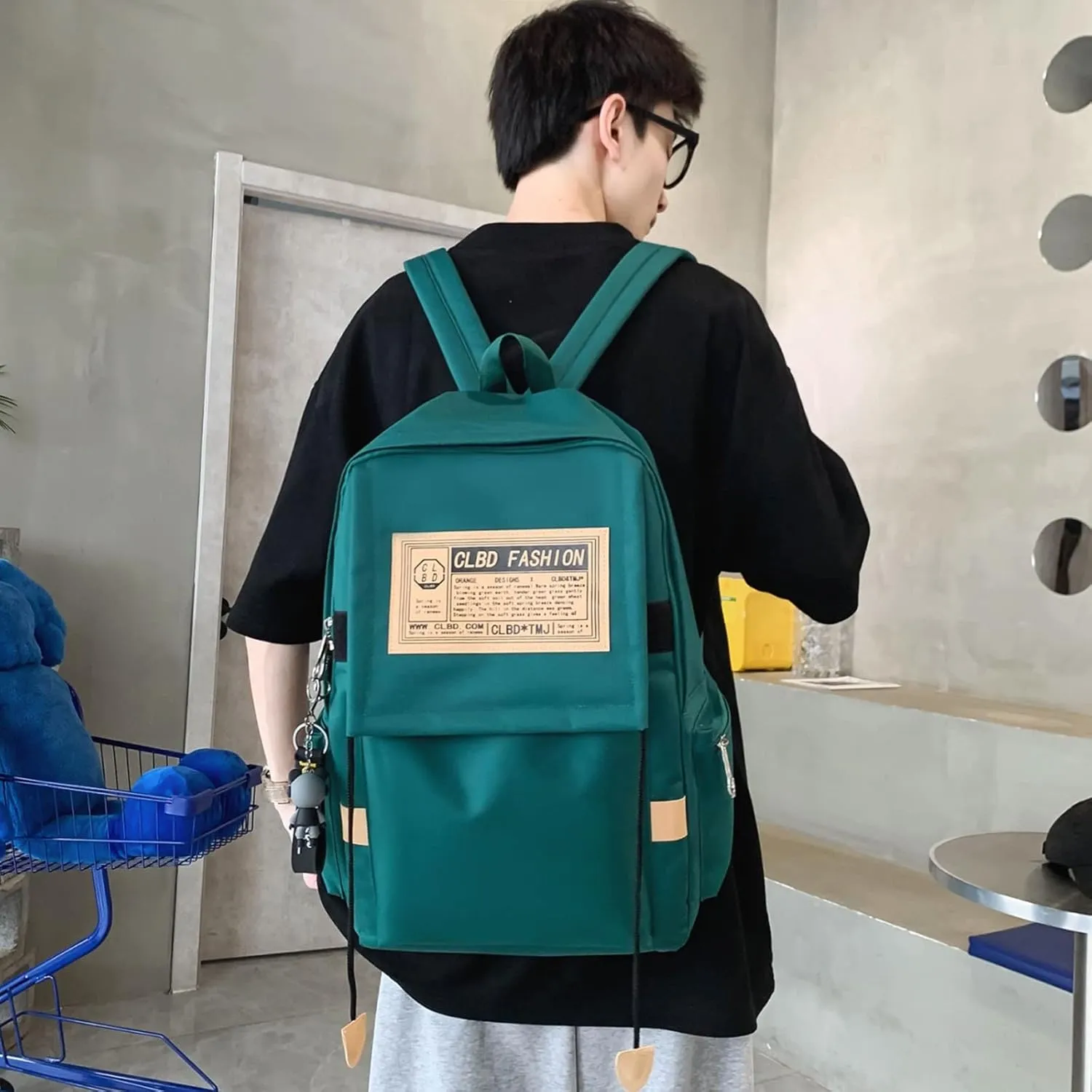 Anti Theft Backpack with Secured Zipper Lightweight Casual Comfortable Shoulder Lunch Bags Womens Work Backpack(Green)