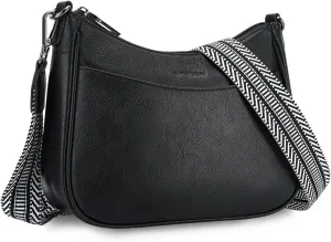 APHISON Trendy Leather Crossbody Purse with Adjustable Strap, Women's Shoulder Handbag