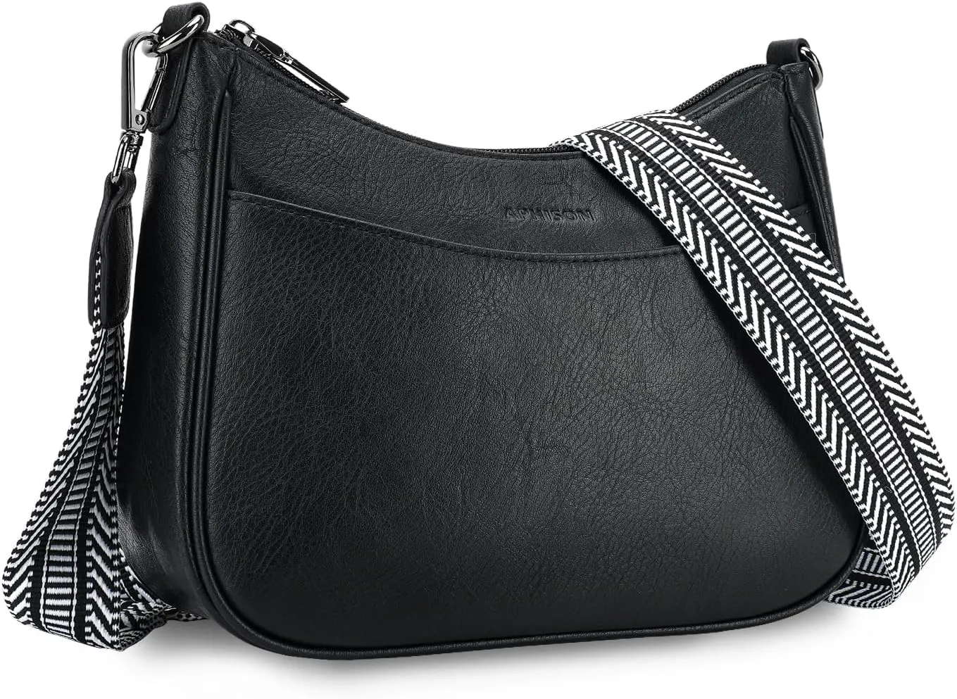 APHISON Trendy Leather Crossbody Purse with Adjustable Strap, Women's Shoulder Handbag