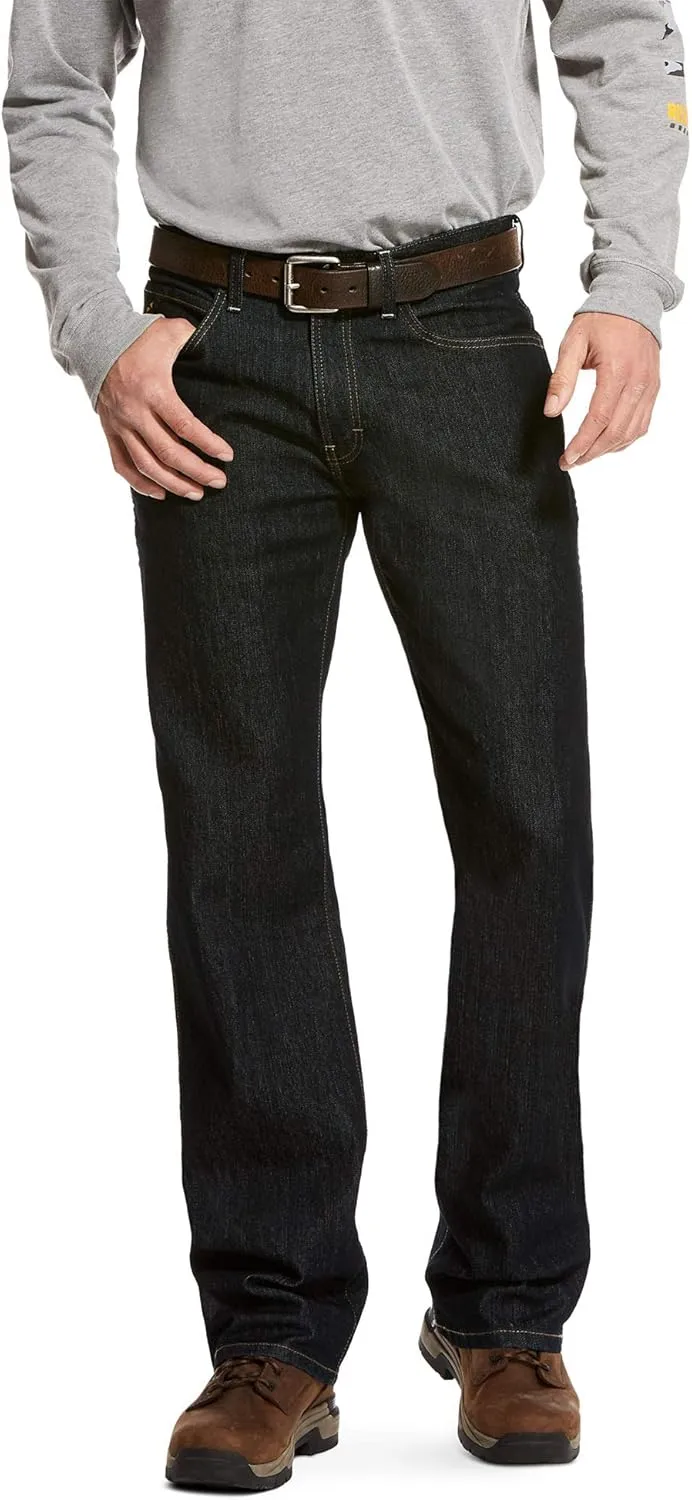 Ariat Men's Rebar M4 Relaxed DuraStretch Basic Boot Cut Jean