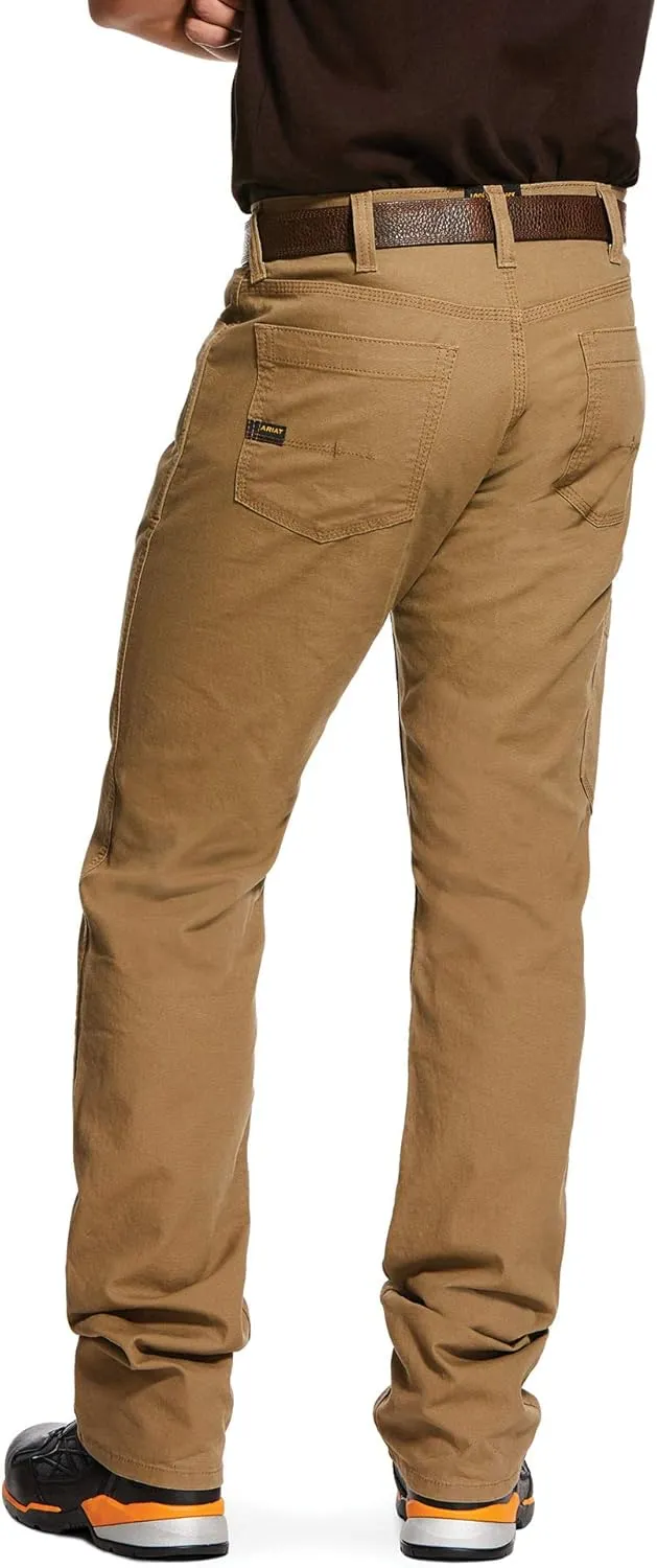 ARIAT Men's Rebar M4 Relaxed Durastretch Made Tough Stackable Straight Leg Pant