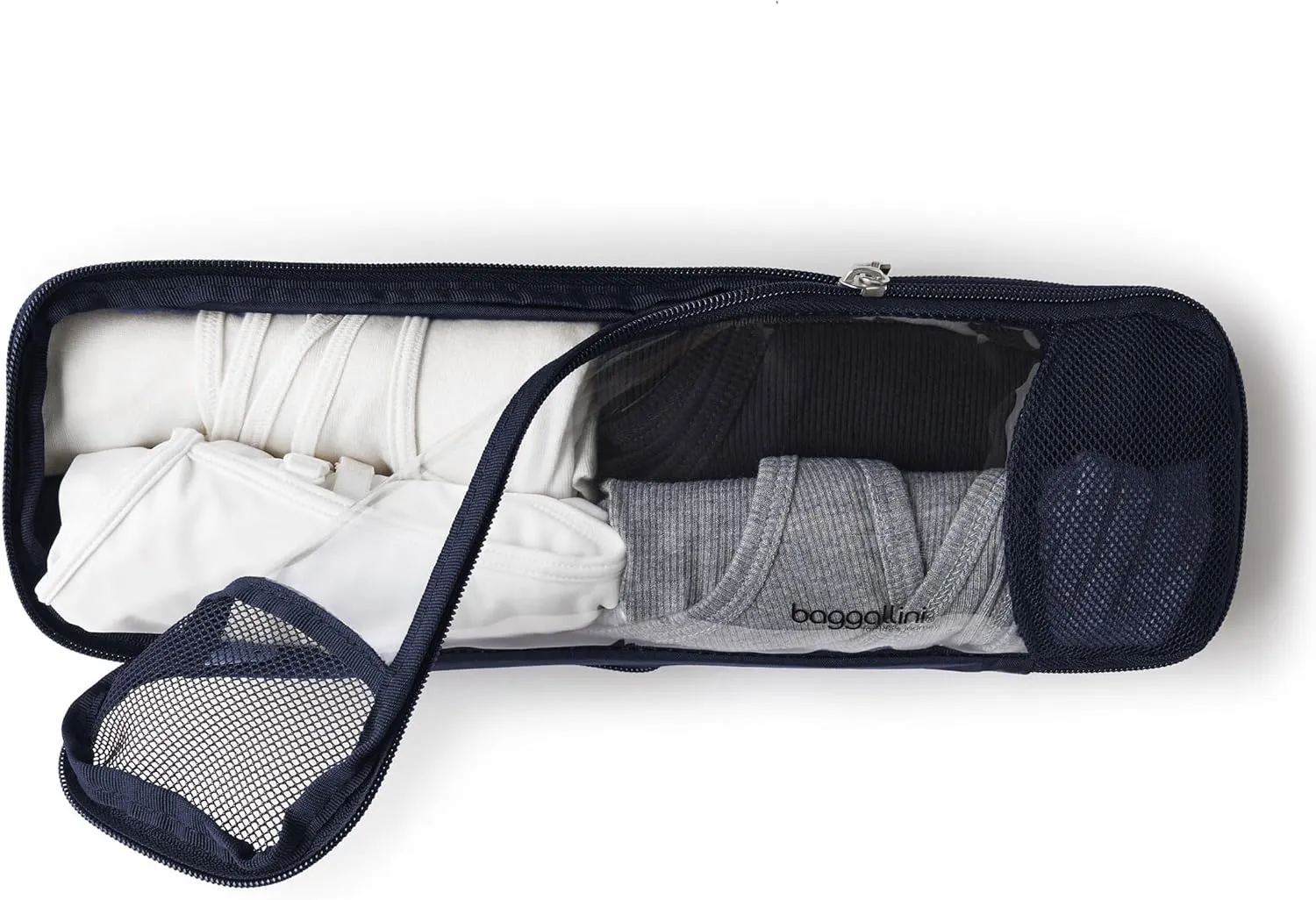 Baggallini Long Compression Cube - Lightweight Compression Packing Cube for Travel