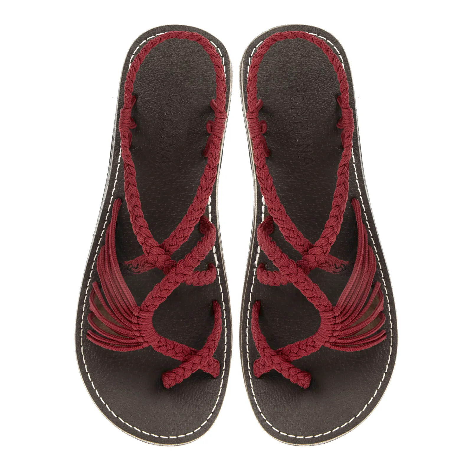 Banyan - Burgundy Rope Sandals