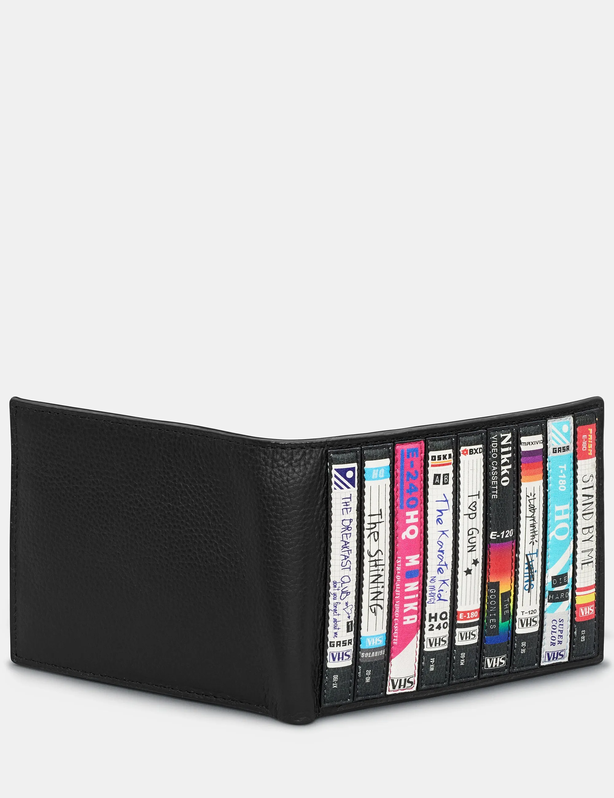 Be Kind Rewind Black Leather Wallet