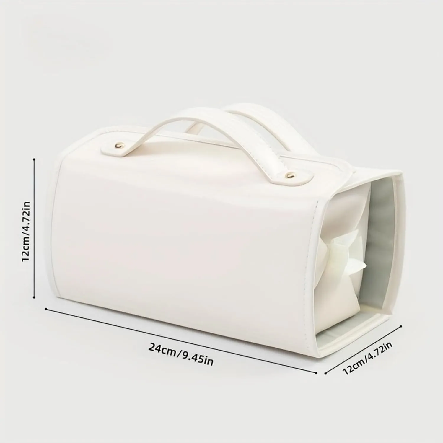 Binozinco Cosmetic Bag - Leather Waterproof Cosmetic Bag, Detachable 4 In 1 Roll Up Makeup Bag, Spacious & Efficient Storage, Hanging Cosmetic Travel Bag for Women (C)