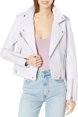 [BLANKNYC] womens Luxury Clothing Vegan Leather Moto Jacket, Comfortable & Stylish Coat
