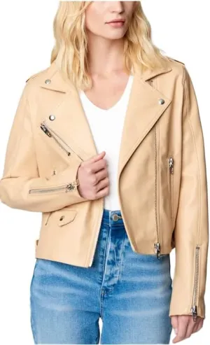 [BLANKNYC] womens Luxury Clothing Vegan Leather Moto Jacket, Comfortable & Stylish Coat