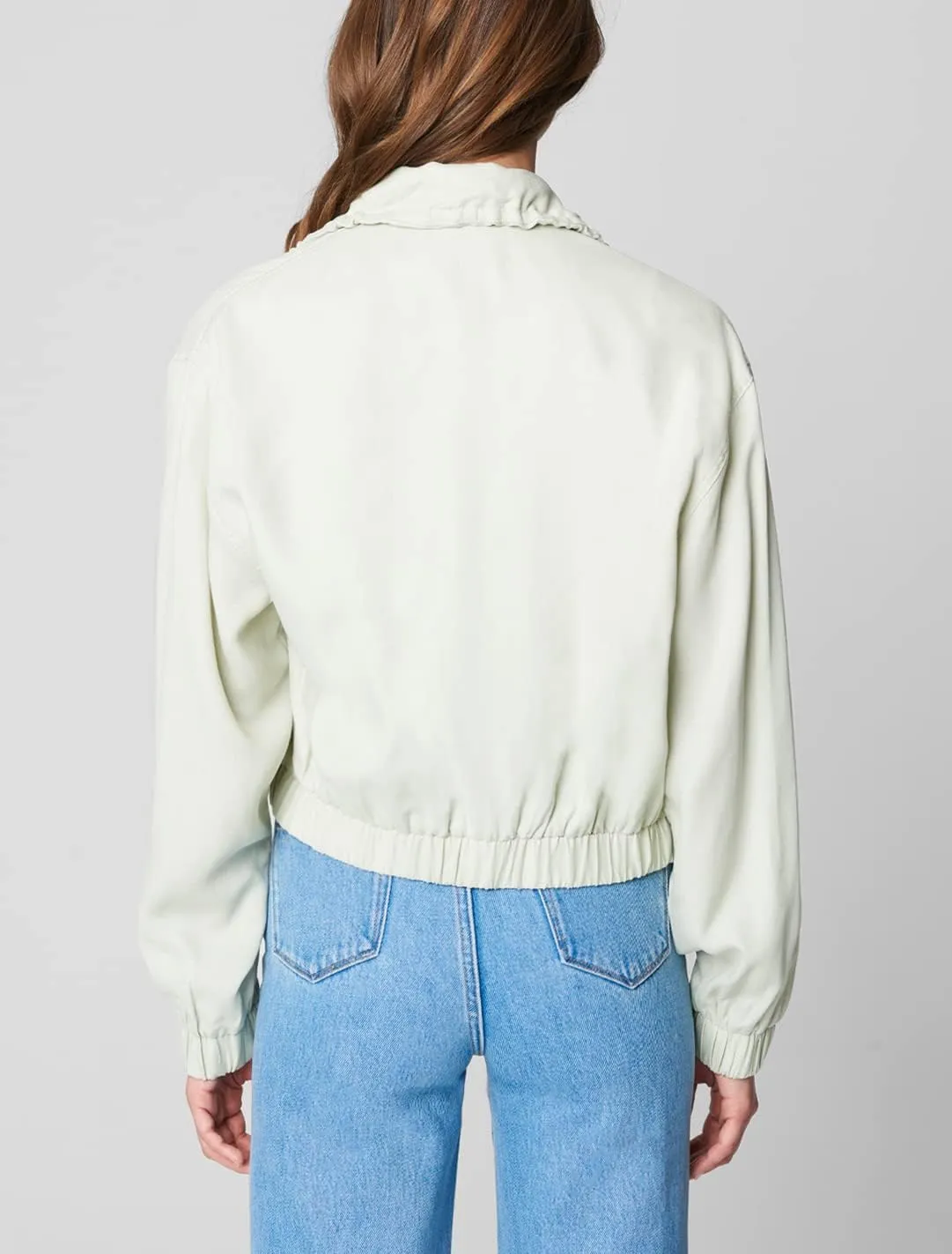 [BLANKNYC] womens Utility Jackets With Zipper Pocket Detail, Comfortable & Stylish Clothing Coats