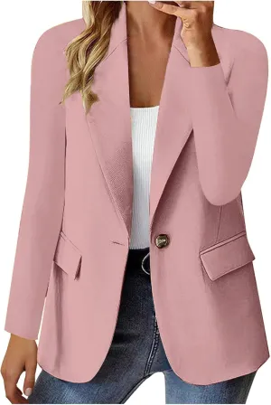 Blazers for Women 2024 Slim Fit Office Blazer Jackets Long Sleeve Open Front Suit Jackets Elegant Business Suits