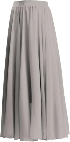 Boho Skirts for Women Summer Lightweight Sheer High Elastic Waist Pleated Loose Mesh Long Skirts for Going Out Outfits