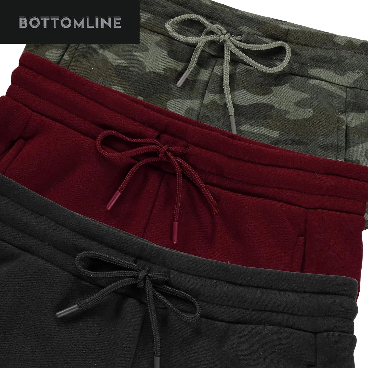 BottomLine 3 Pack Sweatpants Women, Comfortable Womens Sweatpants, Fleece Womens Joggers (Available in Plus)
