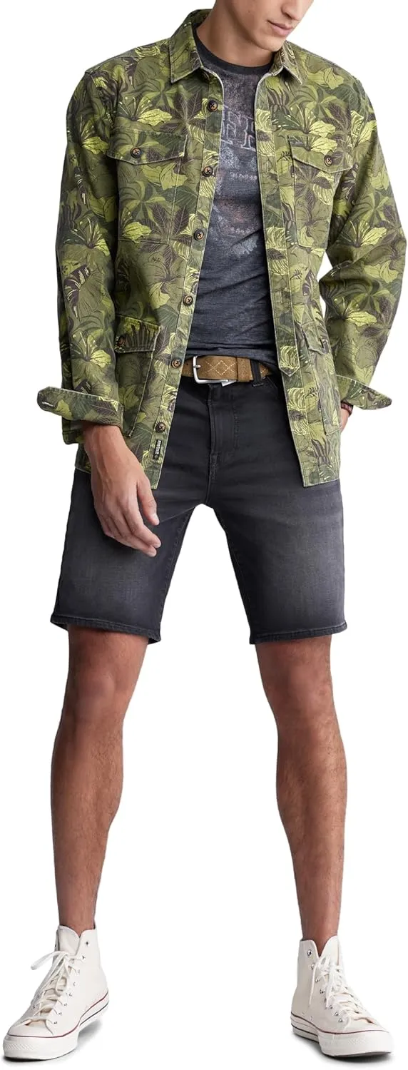 Buffalo David Bitton Men's Relaxed Straight Dean Denim Shorts