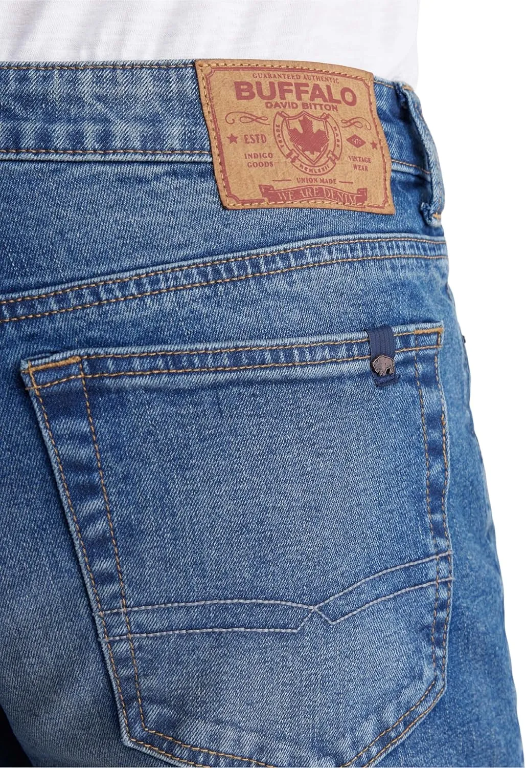 Buffalo David Bitton Men's Relaxed Straight Dean Denim Shorts