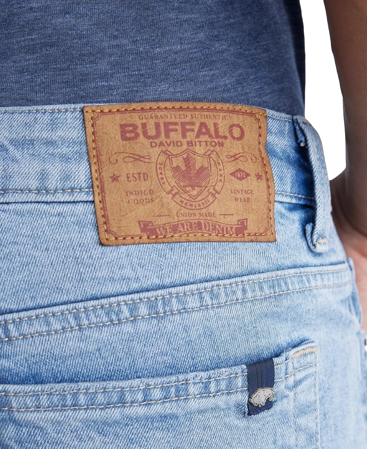 Buffalo David Bitton Men's Relaxed Straight Dean Denim Shorts