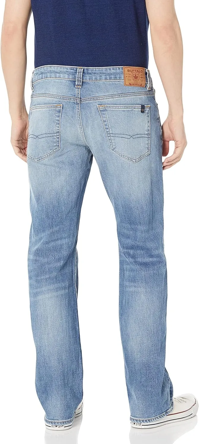 Buffalo David Bitton Men's Relaxed Straight Leg Driven Jean with Stretch Fabric