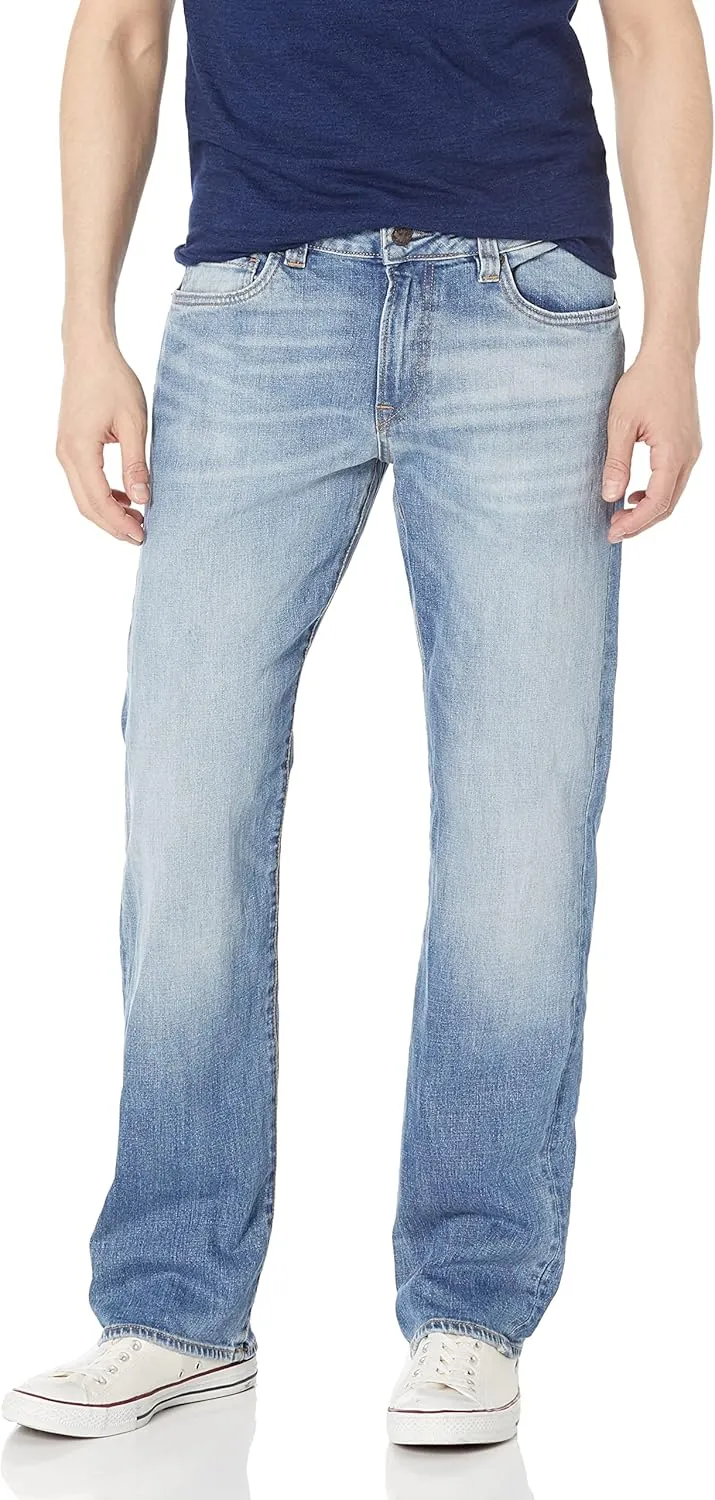 Buffalo David Bitton Men's Relaxed Straight Leg Driven Jean with Stretch Fabric