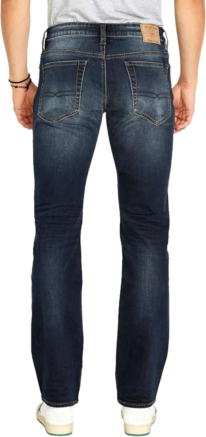 Buffalo David Bitton Men's Relaxed Straight Leg Driven Jean with Stretch Fabric