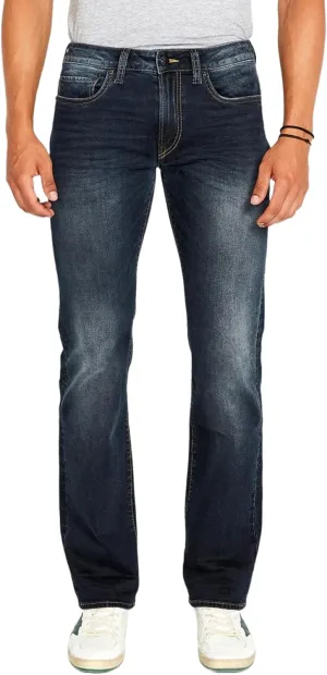 Buffalo David Bitton Men's Relaxed Straight Leg Driven Jean with Stretch Fabric