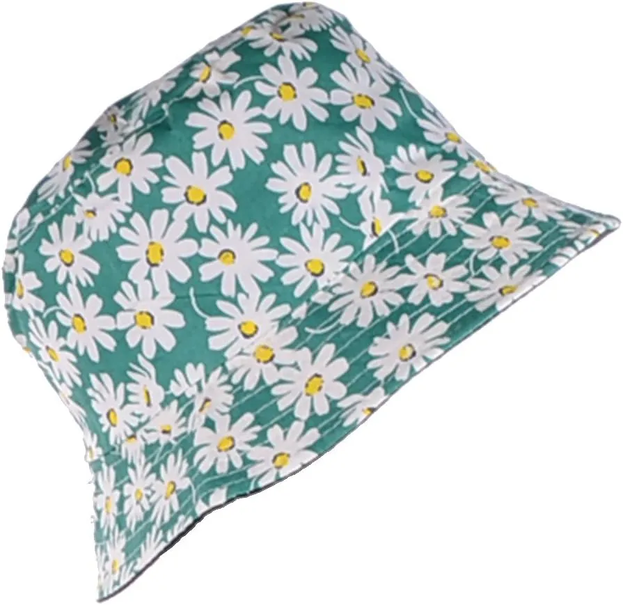 BYOS Unisex Trendy Reversible Lightweight Printed Bucket Hat Packable Outdoor