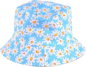 BYOS Unisex Trendy Reversible Lightweight Printed Bucket Hat Packable Outdoor