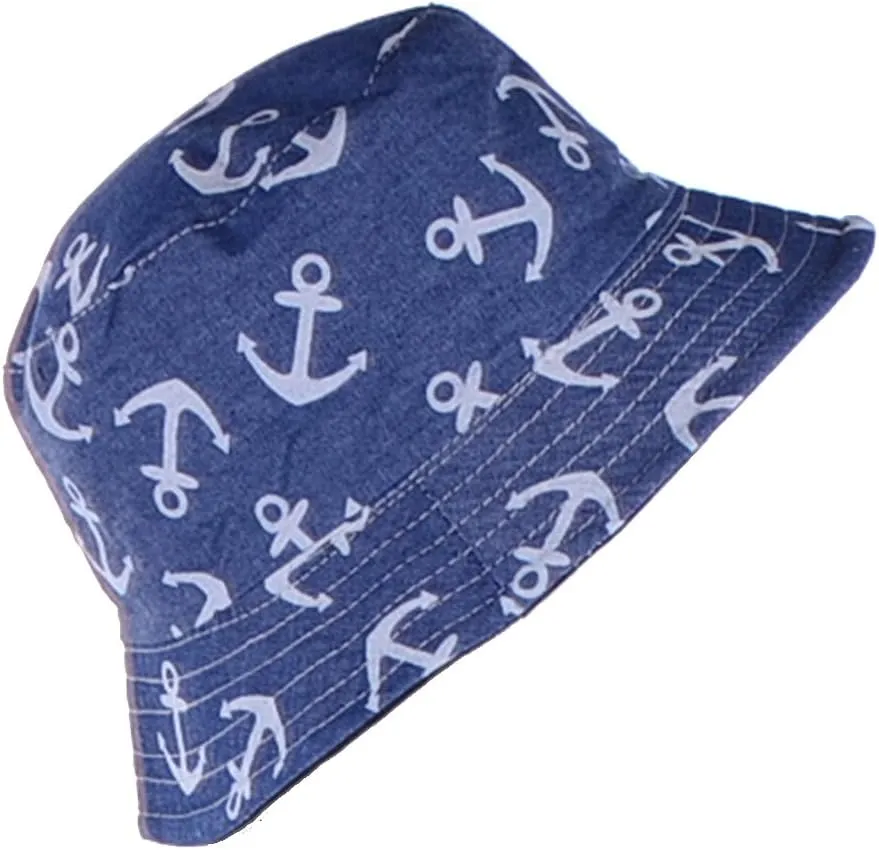 BYOS Unisex Trendy Reversible Lightweight Printed Bucket Hat Packable Outdoor