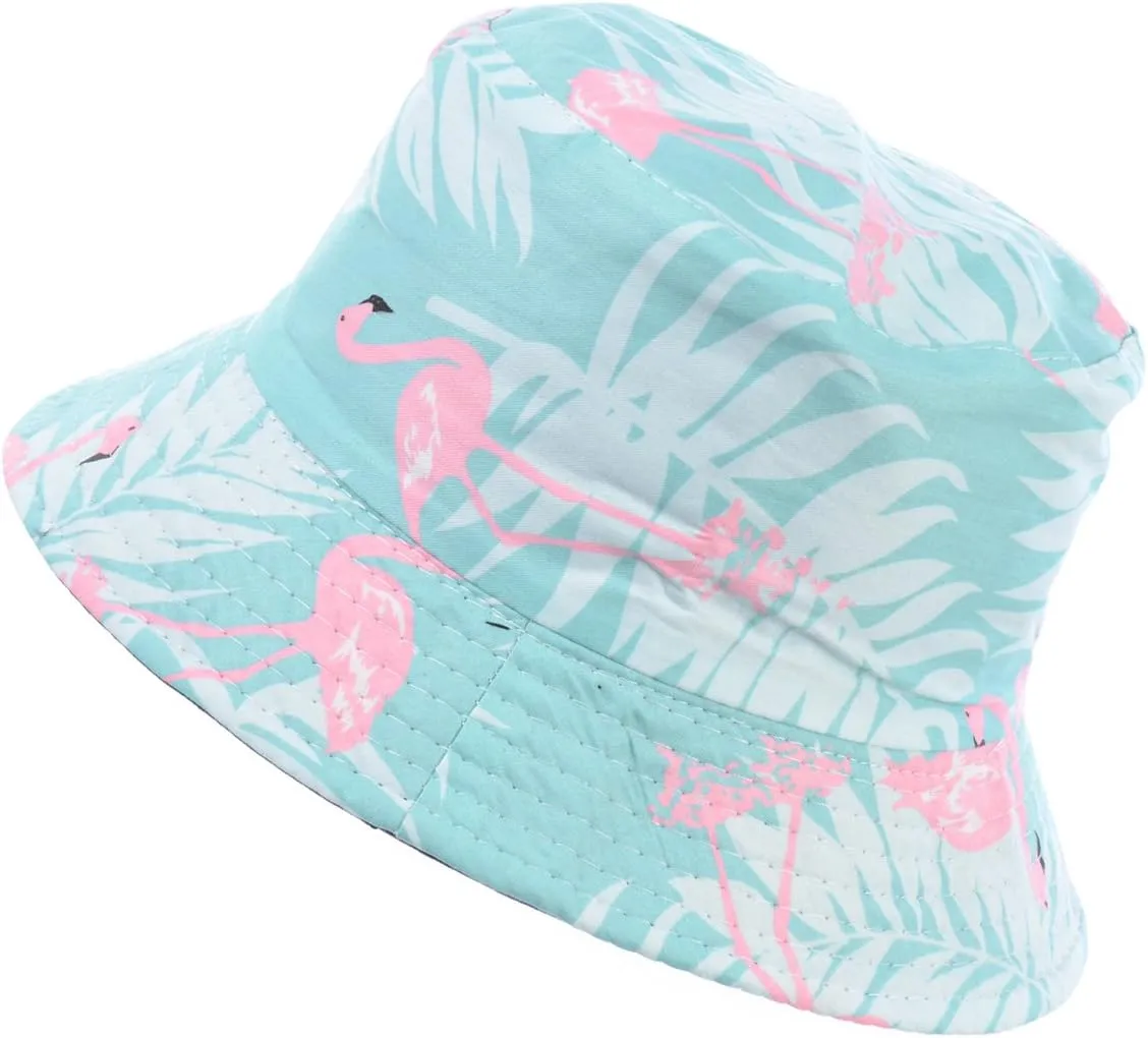 BYOS Unisex Trendy Reversible Lightweight Printed Bucket Hat Packable Outdoor
