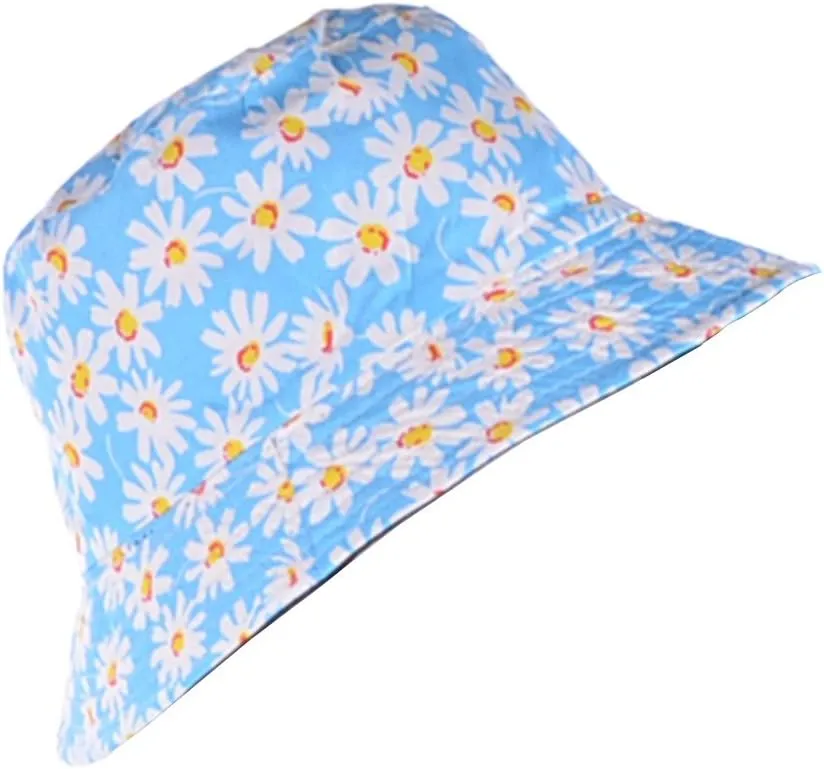 BYOS Unisex Trendy Reversible Lightweight Printed Bucket Hat Packable Outdoor