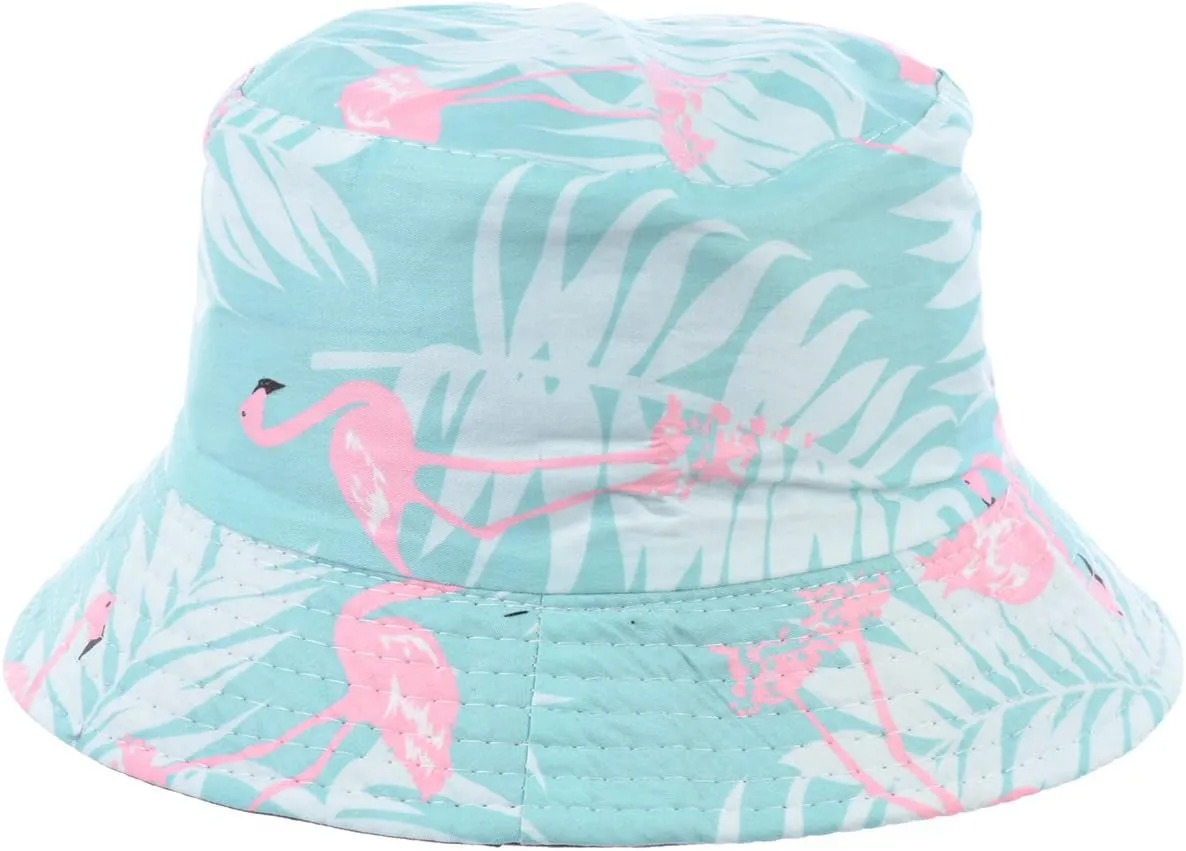 BYOS Unisex Trendy Reversible Lightweight Printed Bucket Hat Packable Outdoor