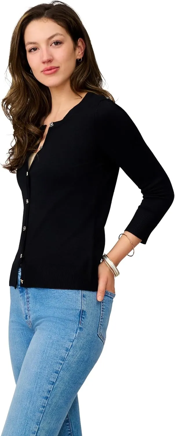 Cable & Gauge Novelty Button Cardigan