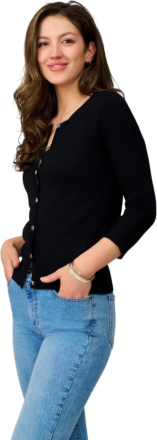 Cable & Gauge Novelty Button Cardigan