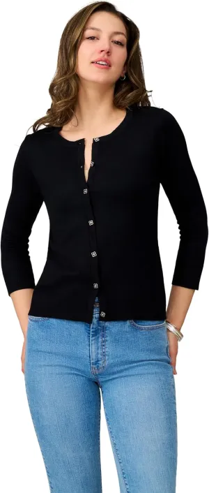 Cable & Gauge Novelty Button Cardigan