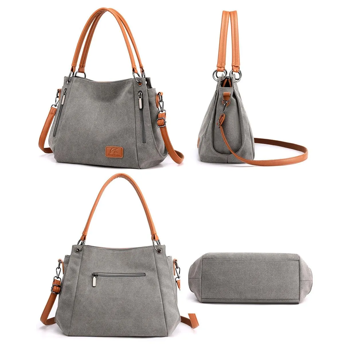 Canvas Shoulder Bag - Spacious and Stylish