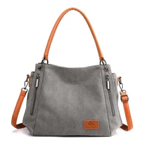 Canvas Shoulder Bag - Spacious and Stylish